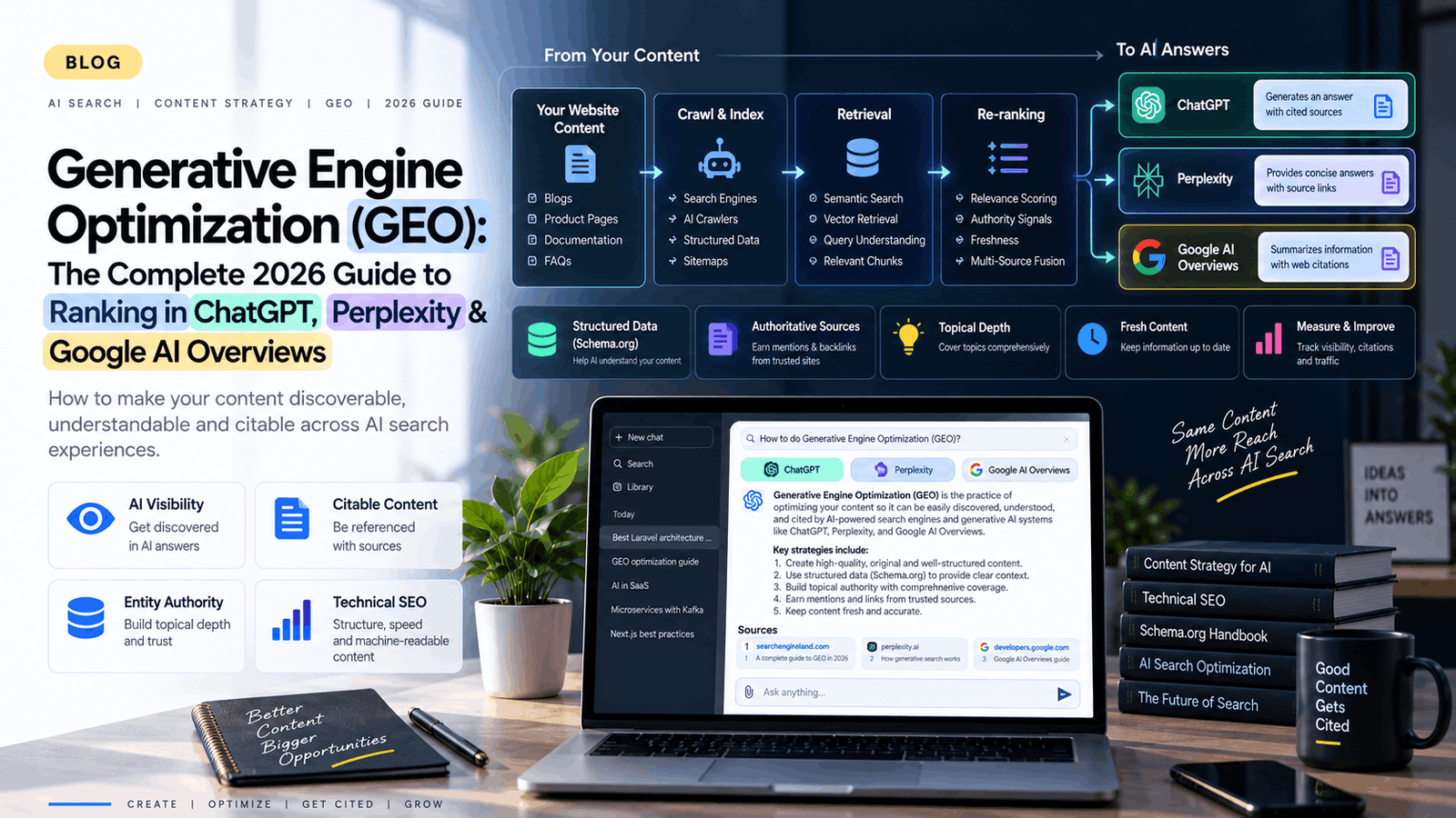 Generative Engine Optimization (GEO): The Complete 2026 Guide to Ranking in ChatGPT, Perplexity & Google AI Overviews